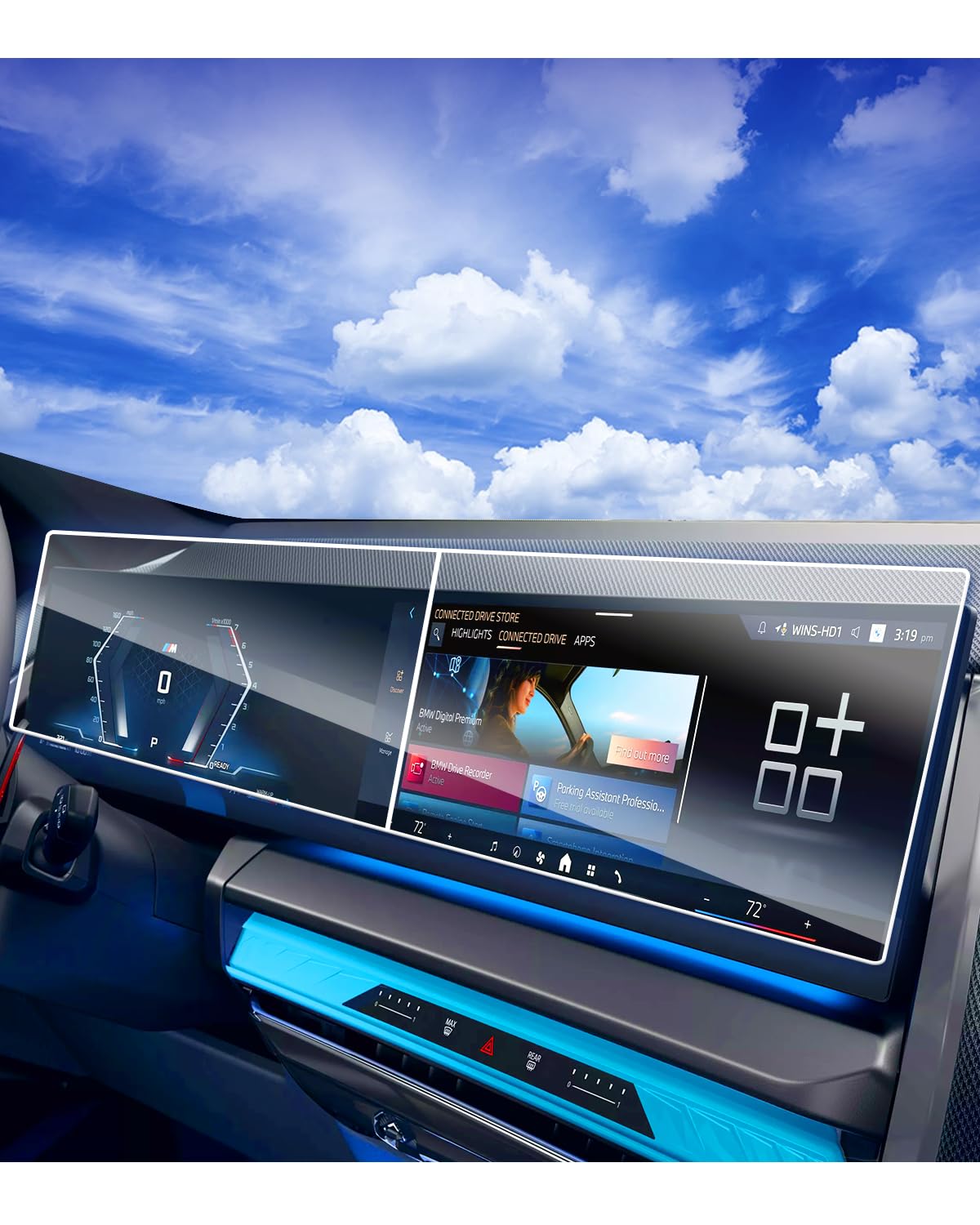 Photo 1 of XXCIWP 2026 2025 BMW X3 X5 X7 Screen Protector for 2025 2026 BMW X3 30?M50 xDrive X5 M60i sDrive40i xDrive50e Touch Screen Tempered Glass 2025 BMW X 3 Accessories