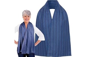 DESIGNED TO DINE Adult Bib Scarf - Dignified Alternative to Bibs | Washable and Reusable Clothing Protectors for Eating