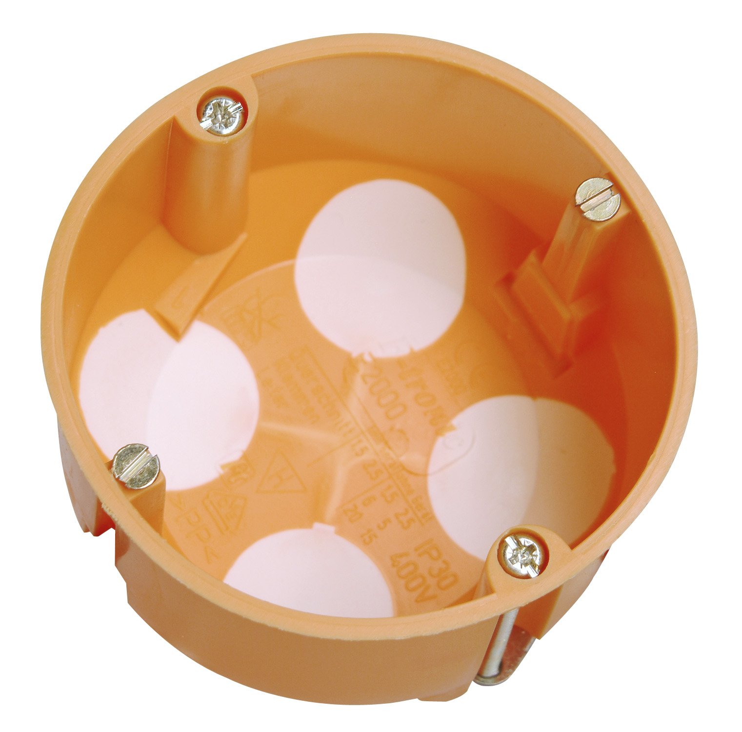 Cogenerationhave 346701500 Wall Cavity Insulation Through Splice Diaphragm Switch Box, Ø 68 mm, Cans Depth 47 mm, Professional Pack: 15 Piece