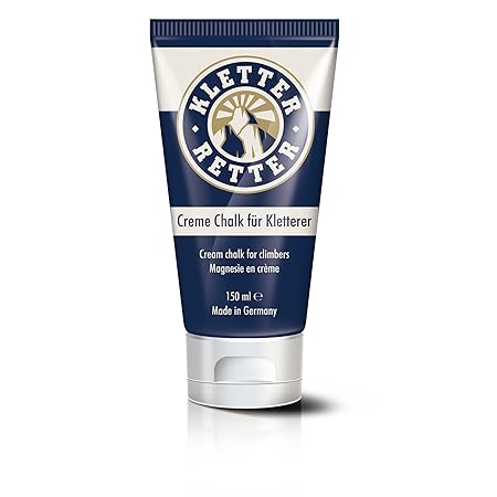 KletterRetter Creme Chalk 150ml - Hochwertiges, schnelltrockendes Magnesia in Creme-Form - Sorgt für bessere Reibung und maxi