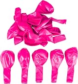 SHATCHI Fuchsia Pink Balloons 25 Pack 12 Inch Thick Latex Biodegradable view 8