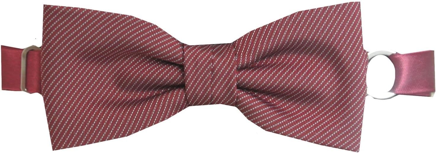der flotte Boy - to adjust striped bow tie for boys, red