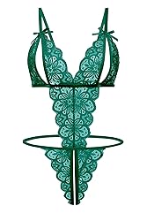 Avidlove Sexy Lingerie for Women Crotchless Teddy