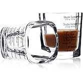 NCnnwovf Espresso Shot Glasses, 26-Incremental Measurement, 2 OZ / 60ML (Sturdy-2 pack)