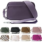 IBEE Dual Wristlet Wallets for Women RFID Blocking Crossbody Wallets Purse with ID Window Large Wristlet Purse Nylon
