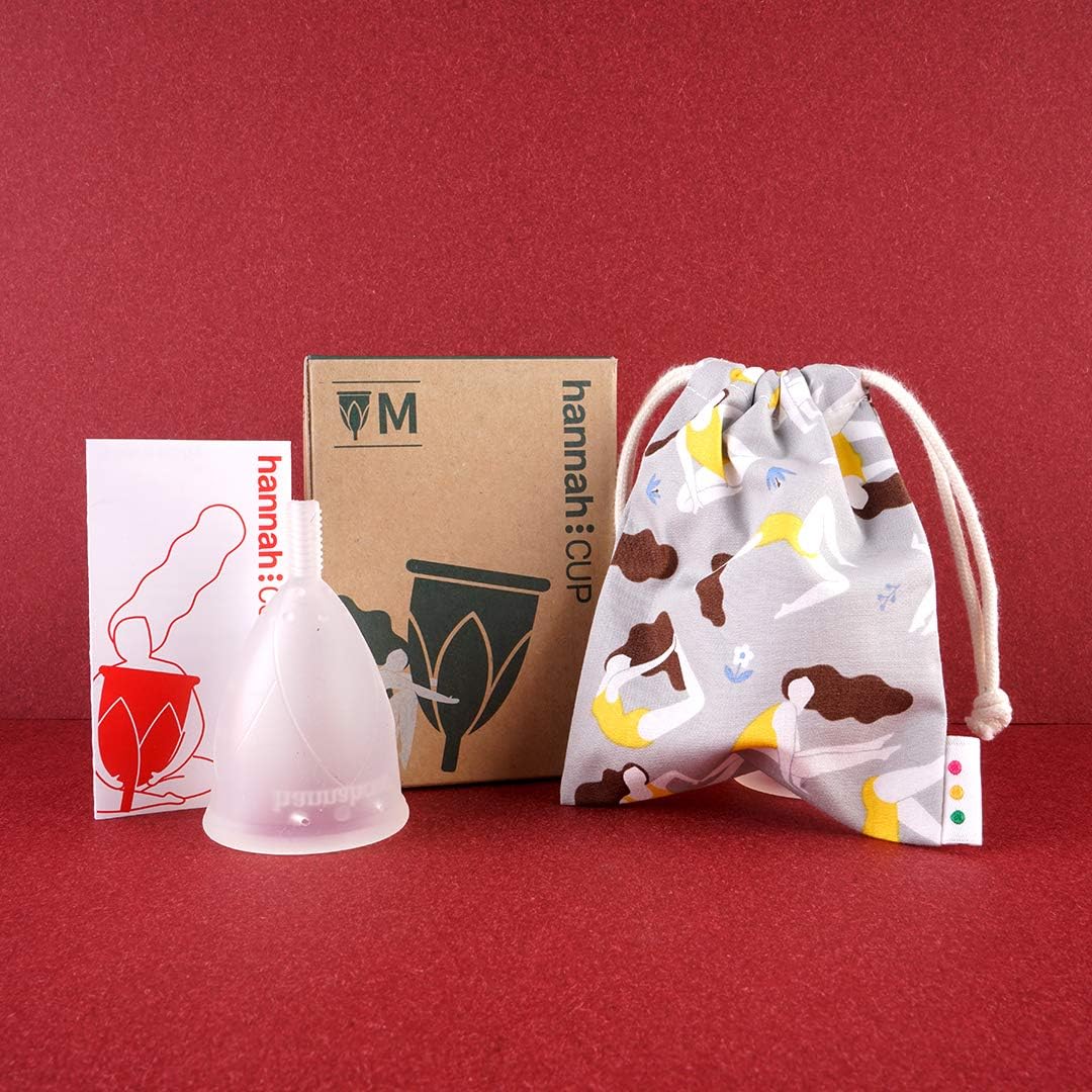 hannahcup Menstrual Cup - Medium - 100% Medical Grade Soft Silicone - FDA Registered: Health & Personal Care