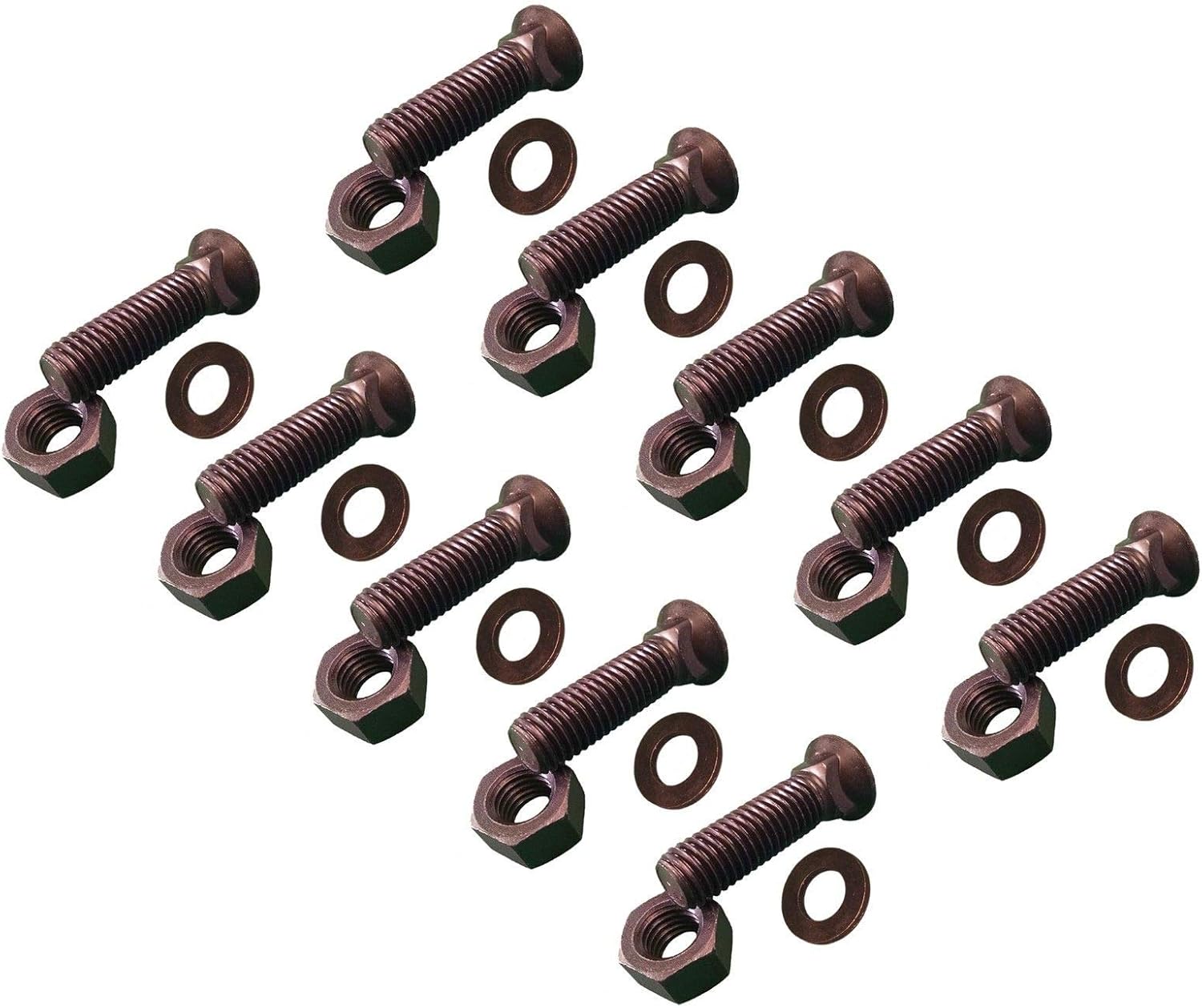 Dome Head 25 5/811x 2 Grade 8 Plow Bolt & Nut for Blades/Cutting Edge