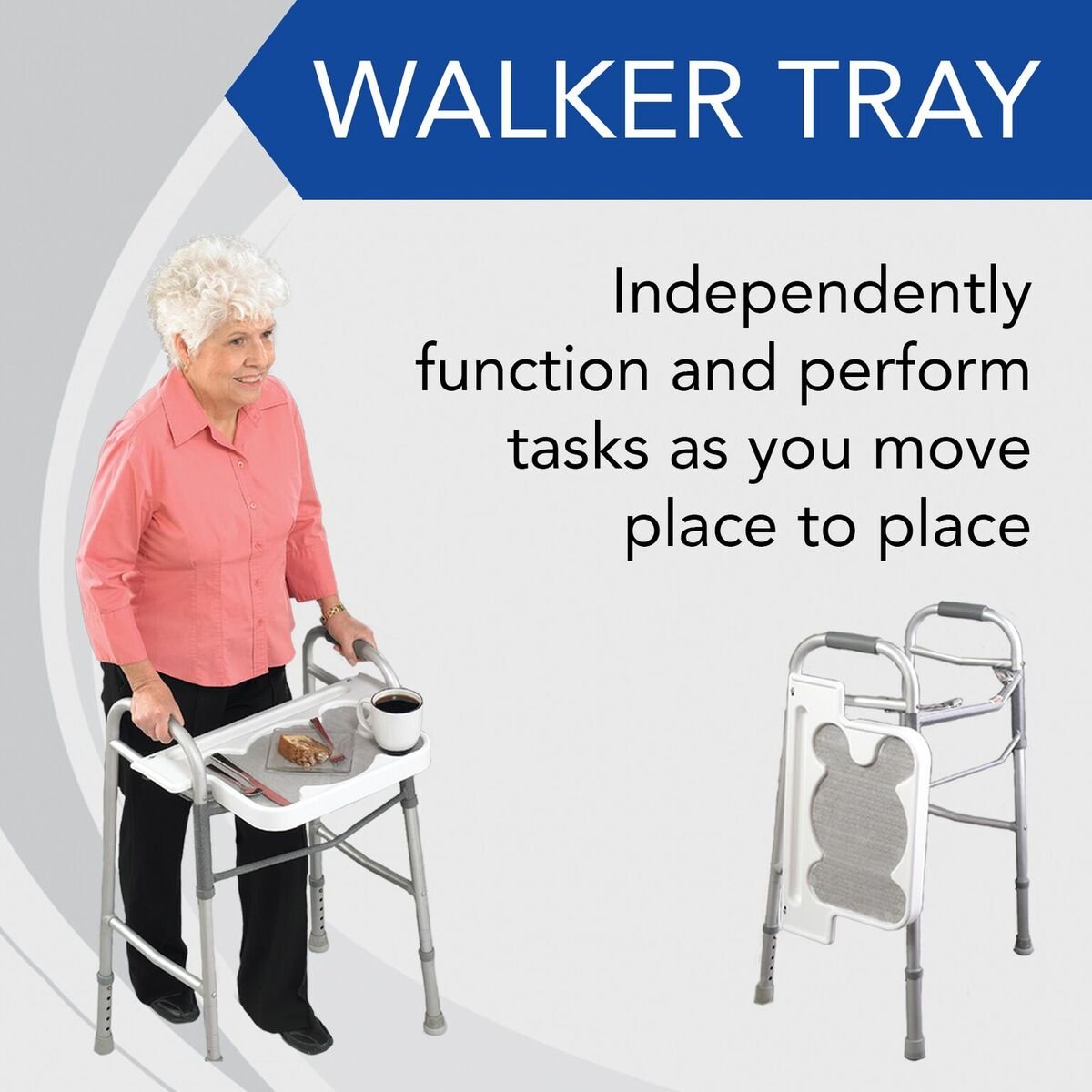 Sammons Preston Rollator Medical Tray Walker Attachment for Standard