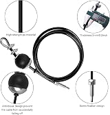 LFJ Fitness Steel Cable Heavy Duty Lat Pulldown Pulley System 3.5m Adjustable view 3