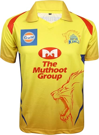 KD IPL Cricket Jersey CSK Team 