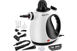 KLONA Handheld Steam Cleaner, Steam Cleaner for Home with 10 Accessory Kit, Multipurpose Portable Upholstery Steamer Cleaning