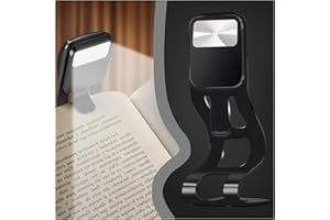 GIANTRIO Book Lights for Reading at Night in Bed, Light, Foldable Body & Built-in Batteries Long Life, Flexible Bookmark LED Lamp Gift Readers Kids,Black,(LL0007-N)