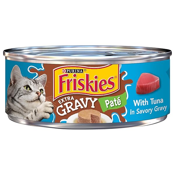 FRISKIES EXTRA GRAVY PATE WITH TUNA IN SAVORY GRAVY WET CAT FOOD