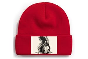 Rkklvbns Skunk Beanie Cap for Men, Cuff Knit Hat for Women, Warm Hats for Winter, Stocking Caps