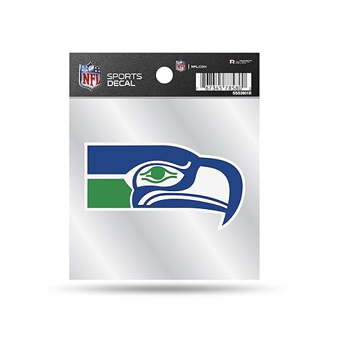 Rico Industries NFL Seattle Seahawks Retro 4"x4" Small Style Decal