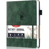 molekaus Notary Journal Log Book, 7"X10", Green | 236 Record Entries, 120gsm Thick Numbered Pages, For Notarial Acts