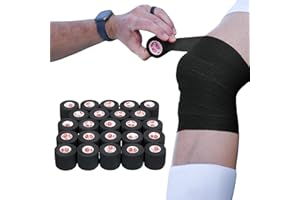 Cramer Eco-Flex Self-Stick Stretch Tape, Cohesive Tape, Flexible Elastic Sports Tape, Athletic Training Supplies, Easy Tear Self-Adherent Bandage Wrap, Bulk Cases, 6 Yard Rolls, Compression Tape