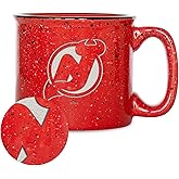 Rico Industries NHL Hockey Speckle 12oz Laser Engraved Campfire Mug