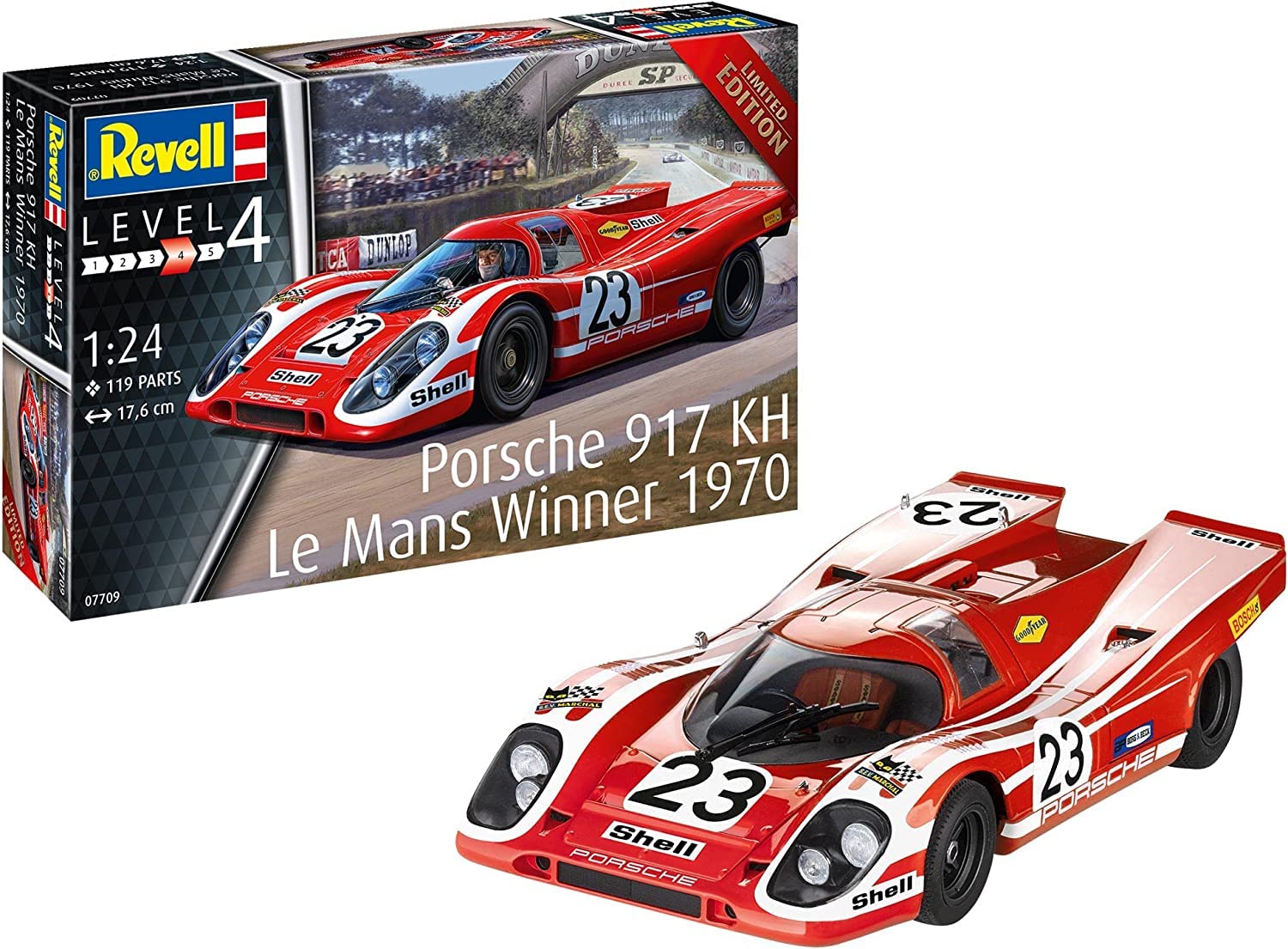 Revell 07709 Porsche 917K Le Mans Winner 1970 1:24 Scale Model Kit