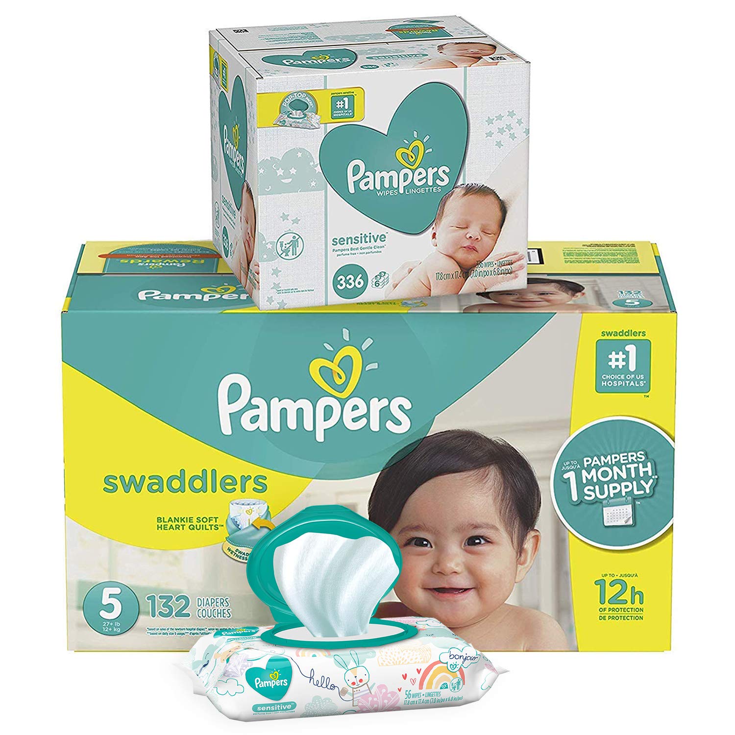 198 pampers swaddlers