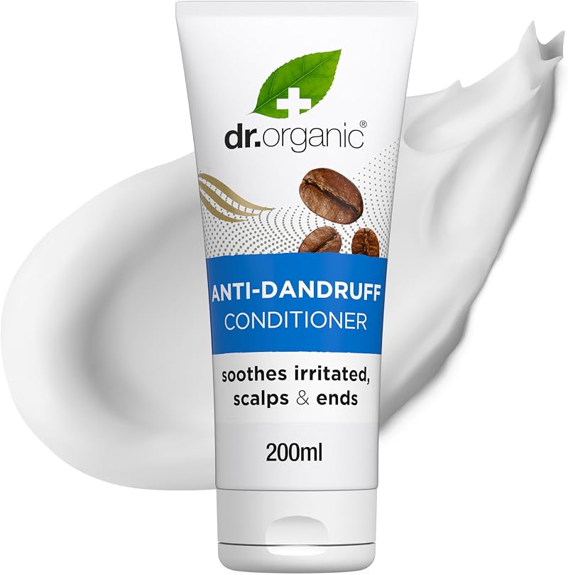 Dr Organic Coffee Anti-Dandruff Conditioner 200ml Organic Vegan Cruelty-Free