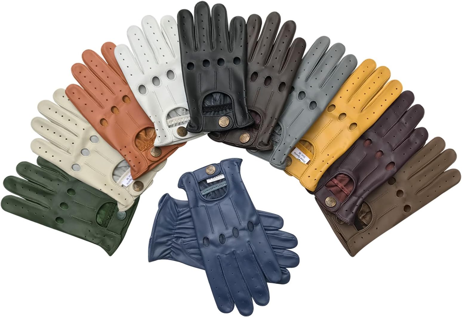 Prime Leather Ultimate Slim Fit Retro Style Soft Vintage Mittens Real Leather Men's Accessories Driving Gloves Unlined Chauffeur Gift Colour Option Model 507