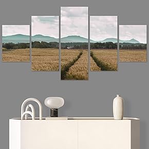 SIGNWIN 5 Panel Canvas Wall Art Modern Art...