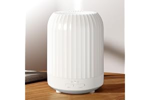 BDXXJ Essential Oil Diffuser for Bedroom, Quiet Humidifiers for Home, 250ML Aromatherapy Diffuser with 7 LED Colors & Safety Auto-Off Timer, Quiet for Bedroom, Baby Room, Hotel & Plants-White