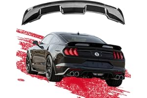 AAriguthel 2015-2023 Mustang Ecoboost Spoiler Compatible with Mustang V6/V8/Shelby/GT/EcoBoost Coupe 2 Door Models GT 350 GT500 Style ABS Trunk Rear Spoiler Wing