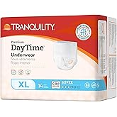 Tranquility Premium DayTime Disposable Absorbent Underwear (56 Count) - XL, 48-66 in. Waist - Super Absorbency, Breathable All-Day Comfort - Adult Diapers