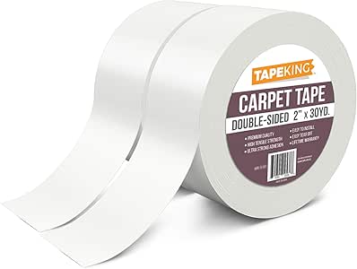 (2-Pack) Tape King Double Sided Carpet Tape White - Indoor ...