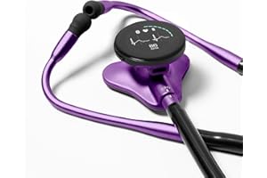 E EKO CORE 500™ Digital Stethoscope — 40x Amplification, Active Noise Cancellation, 3-Lead ECG, FDA-Cleared AI with EKO+, Full-Color Display, Reimbursement Eligible — Amethyst, COR501-PRP/PRP