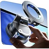 LISEN 2025 Magsafe Car Mount Vacuum Magnetic Car Phone Holder [89LBS Suction] MagLock 360 Adjustable Suction Cup Car Dashboar