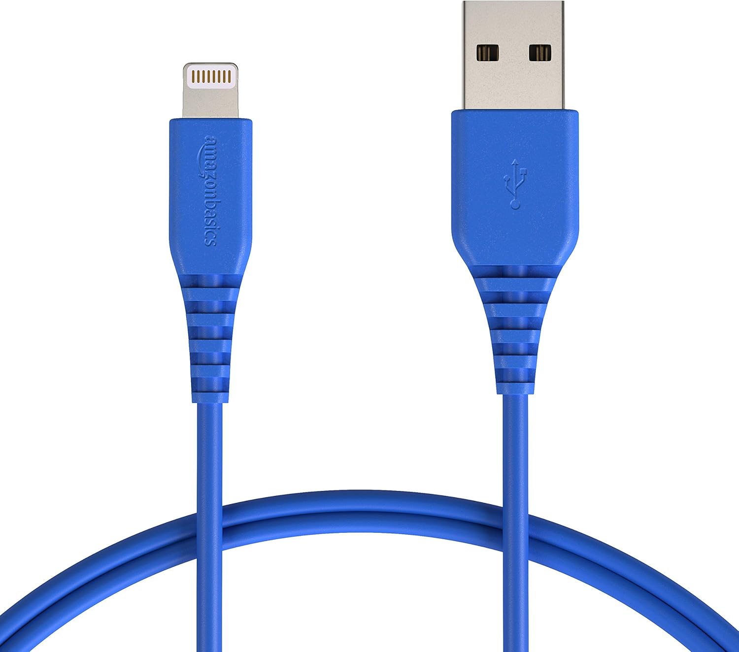 AmazonBasics Lightning to USB A Cable, MFi Certified iPhone Charger, Blue, 3 Foot