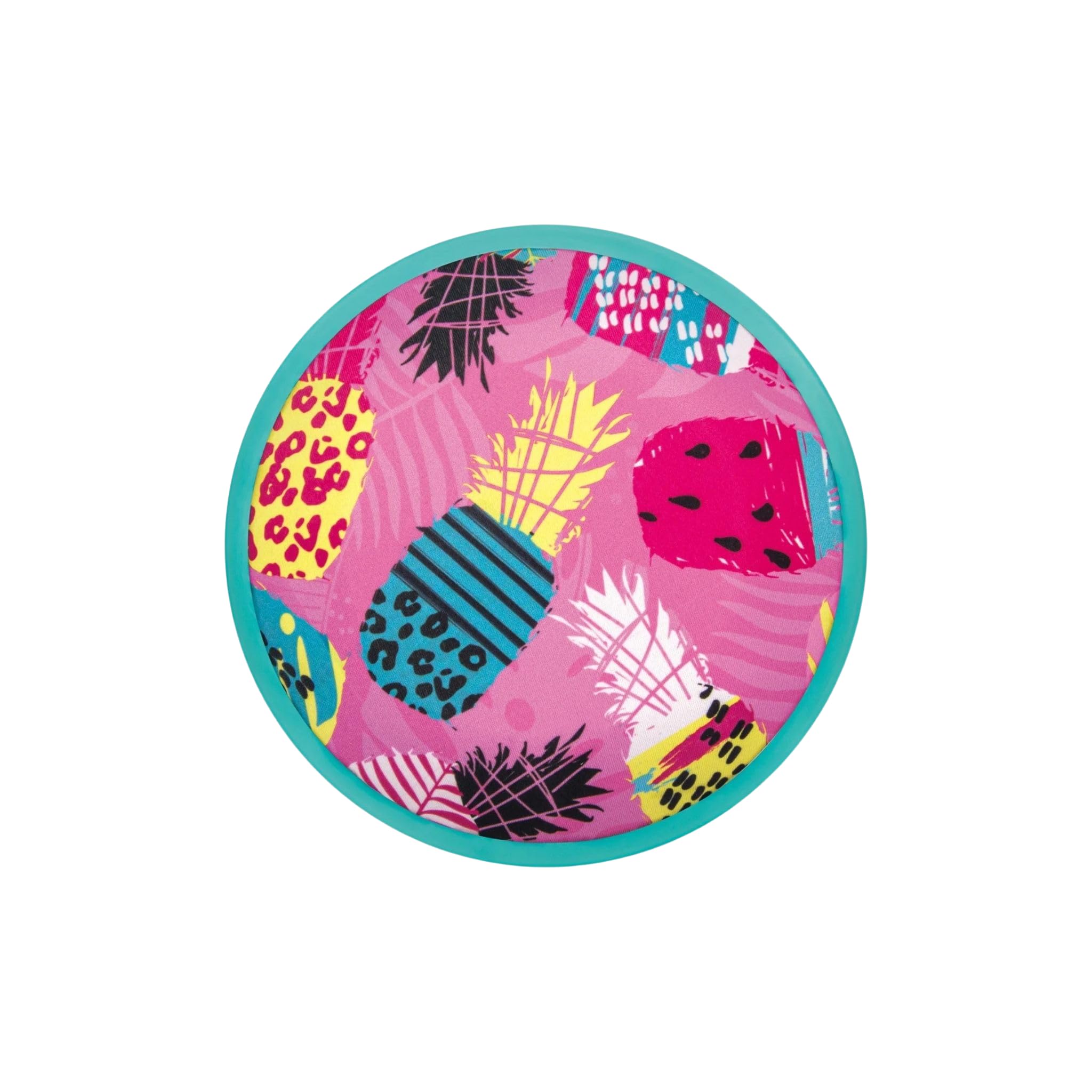 Waboba Flobo - Water Frisbee/Flying Disc - Flies straight and far when you are at the beach - Party Pineapples -18 x 1.5 cm