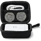 NIIMBOT Mini Case Compatible D11/D110 Upgraded Version (Not for D11/D110 Old Version) Label Maker for Labeler Storage Holder Tape Paper Roll & USB Cable (Box Only), Black