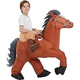 One Casa Inflatable Costumes for Kids,Blow Up Horse Suit,Ride On Halloween Costumes for Boys Girls