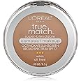L'Oréal Paris True Match Super-Blendable Compact Makeup, W4 Natural Beige, 0.3 oz.