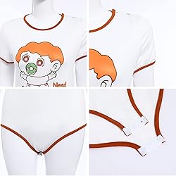 Sexy Pajamas For Women Short Sleeve Button Crotch