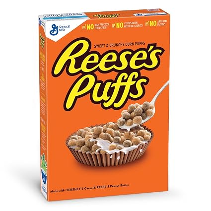General mills reese's puffs corn puffs cereal gnt sz (016000484528)