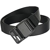 NVKIC 1 Inch Wide Nylon Belts for Men Quick Release Magnetic Buckle Lightweight Skinny Webbing Golf Belt