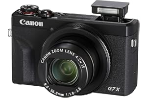 Canon PowerShot G7 X Mark III Digital Camera (Black) with Accessory Bundle - Includes: SanDisk Ultra 64GB SDXC Memory Card, Replacement Battery, Full Size Tripod, Carrying Case & More