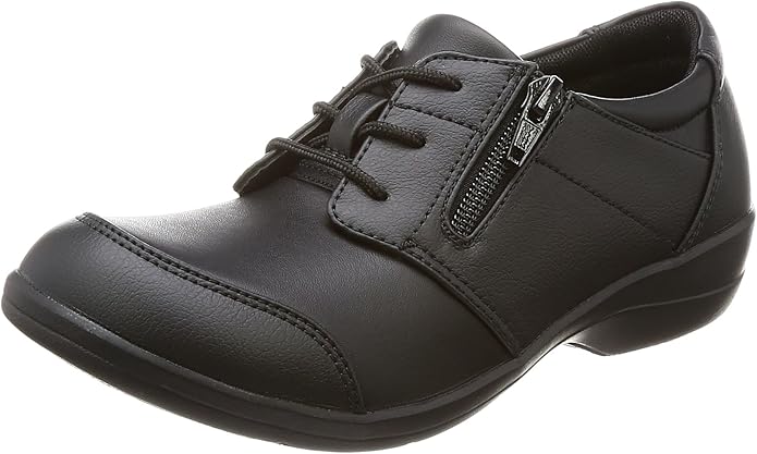 Amazon イブ スニーカー 外反母趾幅広 ファスナー 4e レディース 274 ブラック 24 Cm スニーカー