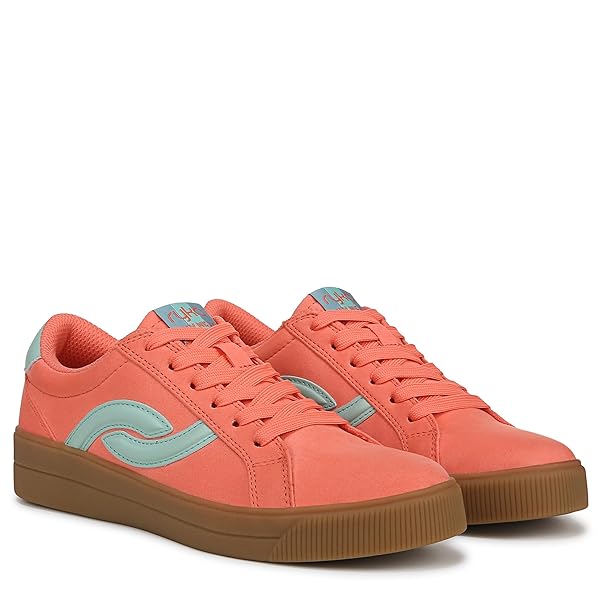 RYKA WOMENS VIV NEXT COURT INSPIRED SHOES CORAL MINT 6 M