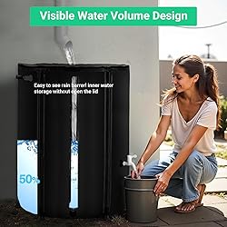 FAMIROSA 132 Gallon / 500L Collapsible Rain