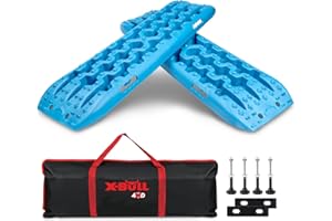 X-BULL New Recovery Traction Tracks Sand Mud Snow Track Tire Ladder 4WD (Cyan Blue, 3gen)