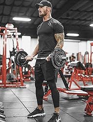 Aolesy Men's 2 in 1 Running Pants, Gym Workout