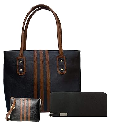 JSPM? Womens Handbag And Wallet Clutch Special (Combo Offer) (Black) - (teen Pati Black-SP-999)