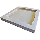 Veneer Stone Rubber Molds for Concrete, Rustic Texture, Wall and Column Cap/Hearthstone/Paver 20.5"L x 20.5"W x 2"D, Recycled Material