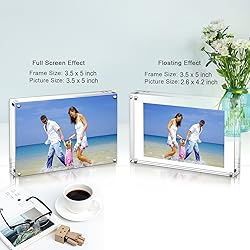 AMEITECH Acrylic Photo Frames,3.5x5'' Double Sided